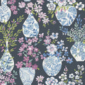 4120-72004 - Harper Charcoal Floral Vase Wallpaper-Middleton by A Street