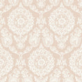 4071-71022 - Helm Damask Blush Floral Medallion Wallpaper-Blue Heron