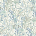 4071-71003 - Kelp Garden Light Blue Tropical Reef Wallpaper-Blue Heron