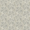 4071-71024 - Sea Biscuit Grey Sand Dollar Wallpaper-Blue Heron