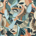AG2016 - Fauvist Flock Wallpaper-Artistic Abstracts by York