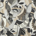 AG2018 - Fauvist Flock Wallpaper-Artistic Abstracts by York