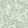 4034-72116 - Brentwood Green Palm Leaves Wallpaper by Scott Living by A Street