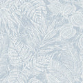 4034-72119 - Brentwood Sky Blue Palm Leaves Wallpaper by Scott Living by A Street
