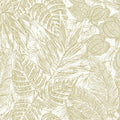 4034-72117 - Brentwood Yellow Palm Leaves Wallpaper by Scott Living by A Street