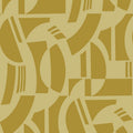 4034-87382 - Carter Gold Geometric Flock Wallpaper by Scott Living