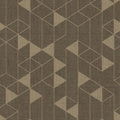 4034-26773 - Fairbank Chocolate Linen Geometric Wallpaper by Scott Living