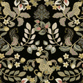 4034-72131 - Getty Black Jungle Damask Wallpaper by Scott Living