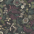 4034-72138 - Marilyn Black Floral Trail Wallpaper by Scott Living
