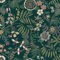 4034-72139 - Marilyn Green Floral Trail Wallpaper by Scott Living