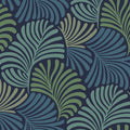4034-72125 - Trousdale Navy Fanning Flora Wallpaper by Scott Living