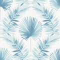 4121-26916 - Calla Blue Painted Palm Wallpaper by A Street
