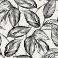 SC20000 - Beckett Sketched Leaves Wallpaper-Seabrook Summer House