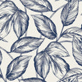 SC20002 - Beckett Sketched Leaves Wallpaper-Seabrook Summer House