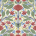 SC20601 - Carmela Folk Floral Wallpaper-Seabrook Summer House