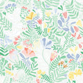 4143-22007 - Brittsommar Light Green Woodland Floral Wallpaper-Botanica