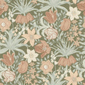 4143-34029 - Cecilia Moss Tulip and Daffodil Wallpaper-Botanica