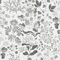 4143-22029 - Groh Grey Floral Wallpaper-Botanica