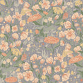 4143-22013 - Hava Coral Meadow Flowers Wallpaper-Botanica