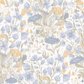 4143-22010 - Hava Light Blue Meadow Flowers Wallpaper-Botanica
