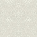 4143-34039 - Mara Beige Tulip Ogee Wallpaper-Botanica