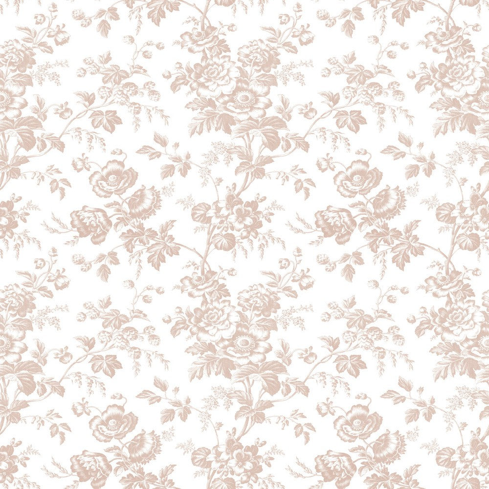York Anemone Toile Wallpaper - Thumbnail 3