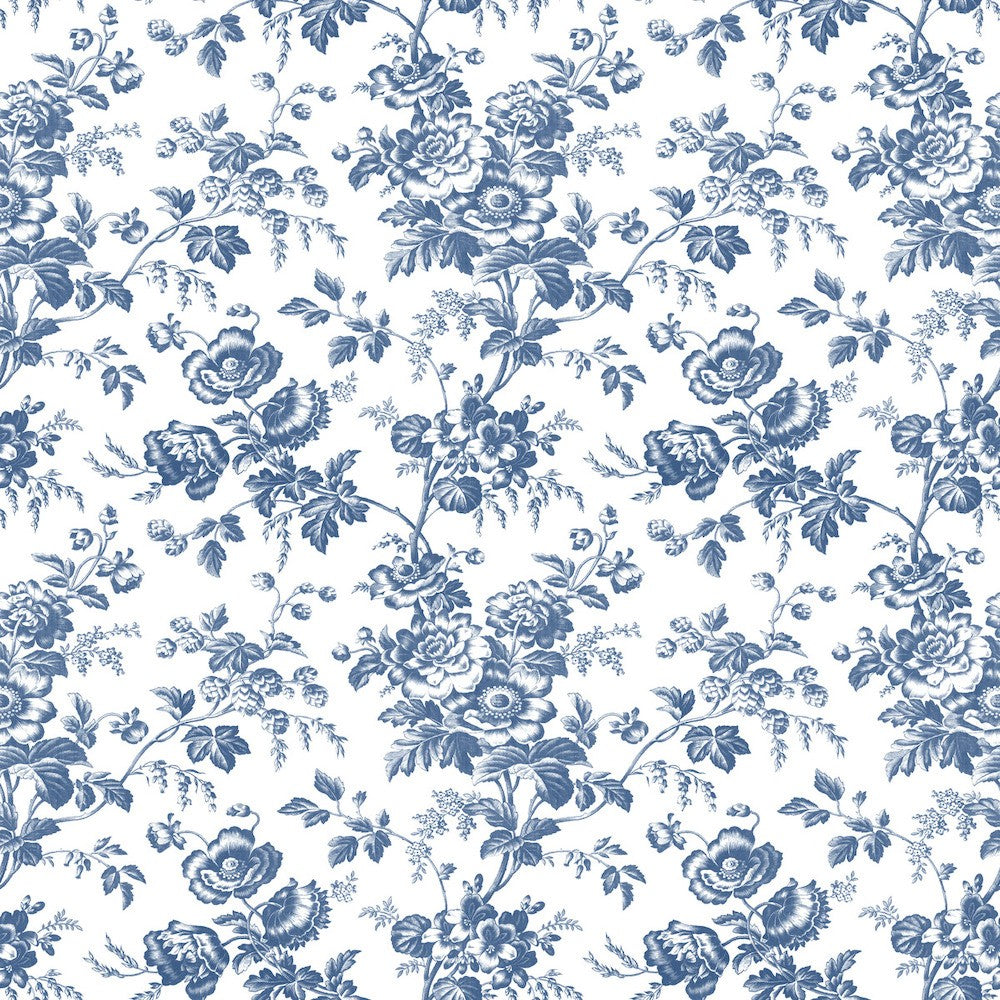 York Anemone Toile Wallpaper