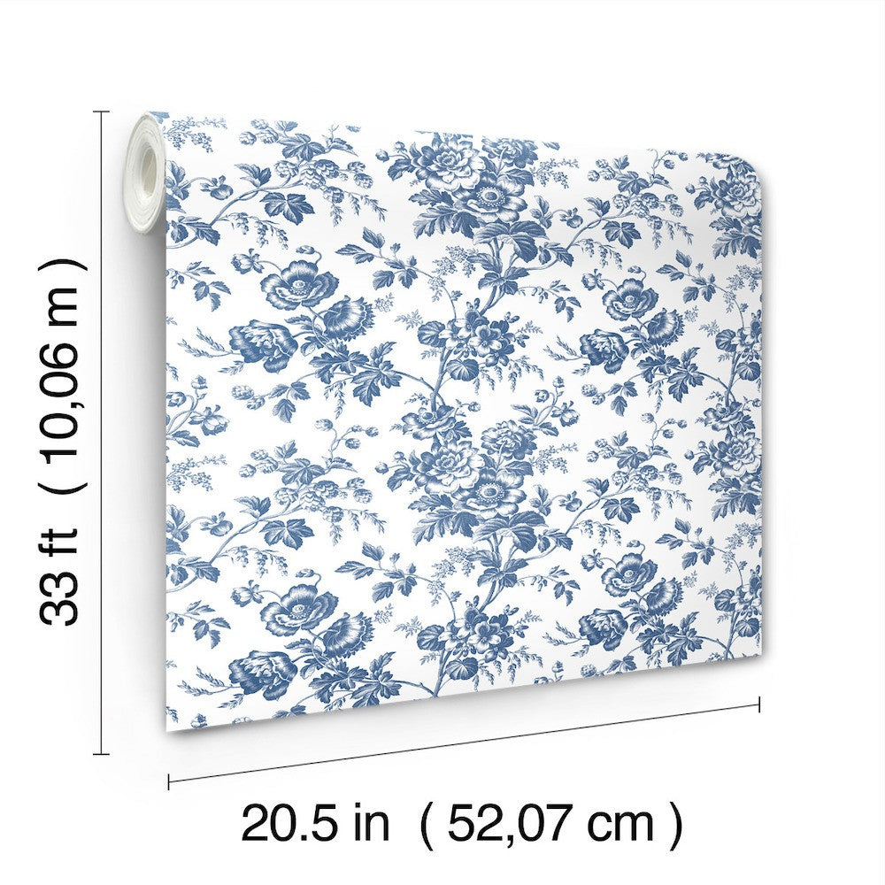 RT7873- Anemone Toile Wallpaper-Toiles by York – Wallpaper The Home