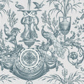 RT7811- Avian Fountain Toile Wallpaper-Toiles by York
