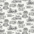 RT7861 - Modern Vista Toile Wallpaper-Toiles by York
