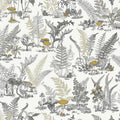 RT7892 - Mushroom Garden Toile Wallpaper-Toiles by York