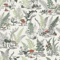 RT7891 - Mushroom Garden Toile Wallpaper-Toiles by York