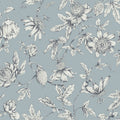 RT7853 - Passion Flower Toile Wallpaper-Toiles by York