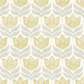 3125-72342 - Cathal Mustard Tulip Block Print Wallpaper-Kinfolk