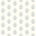 3125-72347 - Kova Blue Floral Crest Wallpaper-Kinfolk