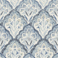 3125-72337 - Mimir Blue Quilted Damask Wallpaper-Kinfolk