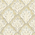 3125-72338 - Mimir Mustard Quilted Damask Wallpaper-Kinfolk