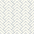 3125-72363 - Oswin Navy Tiered Herringbone Wallpaper-Kinfolk