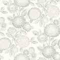3125-72331 - Zalipie Grey Floral Trail Wallpaperr-Kinfolk