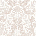 4122-27002 - Nestle Pink Bird Block Print Wallpaper-Terrace