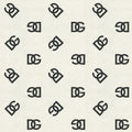 TCW007TCAL9U0009 - DG Grande Logo Wallpaper by Dolce & Gabbana