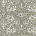 4153-82023 - African Marigold Green Floral Wallpaper-Hidden Treasures