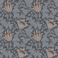 4153-82006 - Anemone Dark Blue Floral Trail Wallpaper-Hidden Treasures