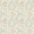 4153-82002 - Anemone Light Green Floral Trail Wallpaper-Hidden Treasures