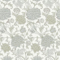 4153-82032 - Cray Light Green Floral Trail Wallpaper-Hidden Treasures