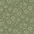4153-82042 - Mallow Dark Green Floral Vine Wallpaper-Hidden Treasures