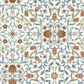 4153-82007 - No 1 Holland Park Red Floral Wallpaper-Hidden Treasures