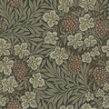 4153-82020 - Vine Dark Green Woodland Fruits Wallpaper-Hidden Treasures