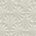 NT6128 - Sculpted Taupe Fans Cork Wallpaper-Candice Olson