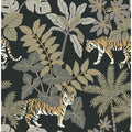 4146-27249 - Caspian Charcoal Jungle Prowl Wallpaper-Harmony